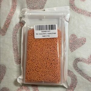 Glass Seed Bead Orange 3mm